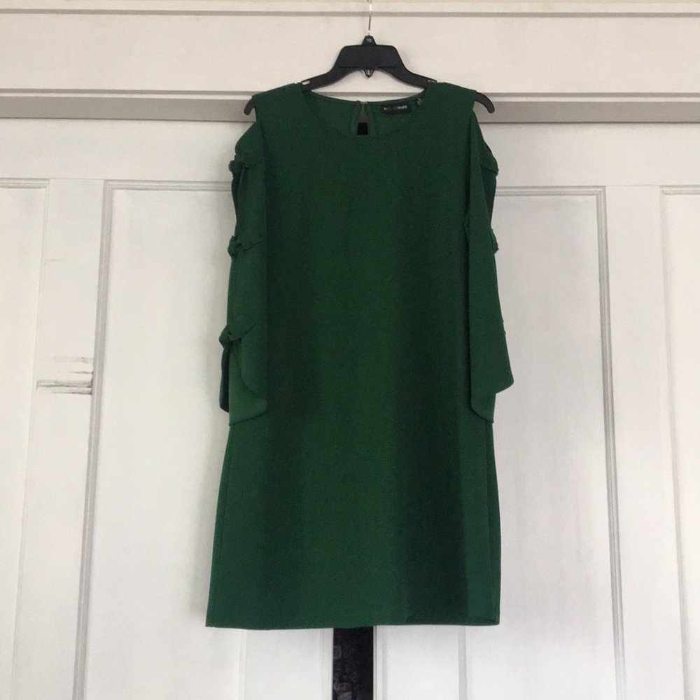 Nina Leonard Green Dress